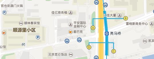 平安国际金融中心简要地图